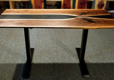 Live Edge Sit-Stand Desk