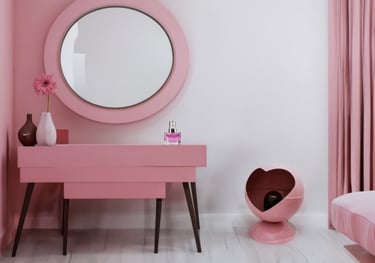 luminaire artisanal collection Bubble Love rose candy