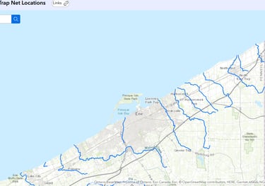 Net locations in PA waters