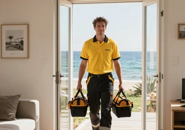 black blue and yellow textile