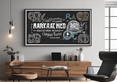 white and black abstract painting