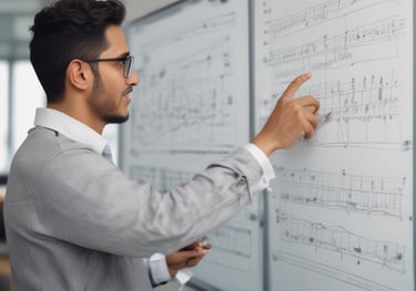 white and black abstract painting