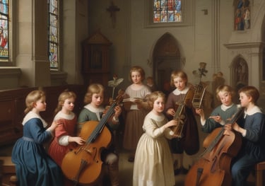 A curved facade covered in white latticework