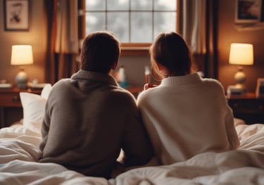 A curved facade covered in white latticework