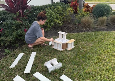 Student building the Sunshine Skyway bridge, strengthening connections across FL DECA chapters.