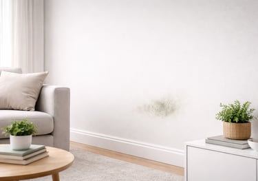 Pintar una pared con humedad por condensación sin solucionar la causa real