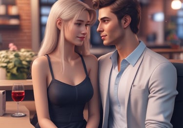 A curved facade covered in white latticework