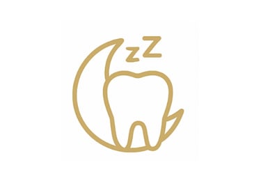 Sleep apnea and dental specialist icon: appliances, implants, periodontics