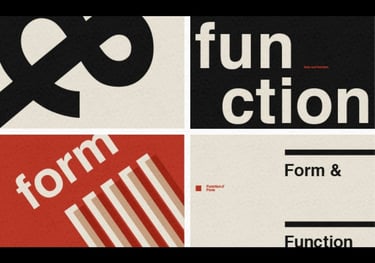 form & function text overly illustrating balanced home organizing