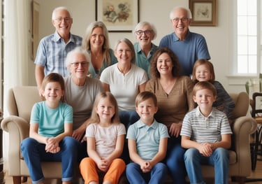 An older couple reviewing retirement plans together in a bright, welcoming room.
