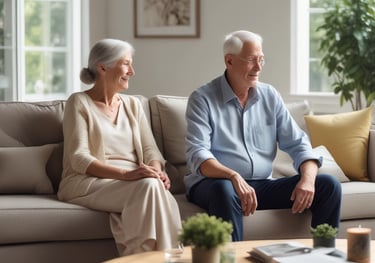 A professional handshake between business partners in a modern office setting.