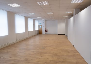 The modern and sleek White Room at Atlas Studios