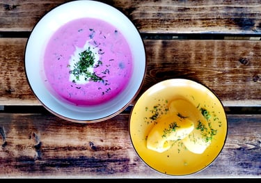 cold beetroot soup Snekutis
