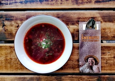 beetroot soup borscht Snekutis
