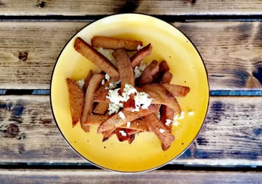 kepta duona su česnaku Šnekutis