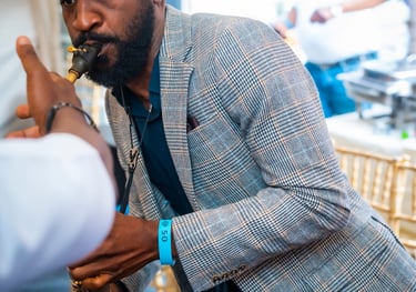 Elegant London event saxophonist performing for corporate client in professional suit