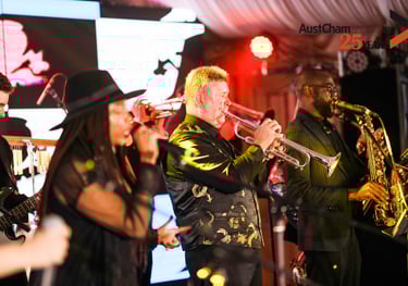 Professional saxophonist energizing the dance floor at London wedding reception - live music enterta