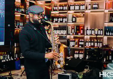 UK wedding reception with professional saxophonist entertainer - live music for memorable celebratio