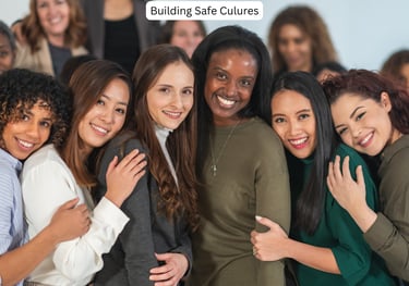 Group of women celebrating after leadership workshop