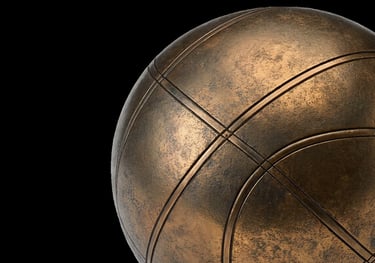 boule en bronze