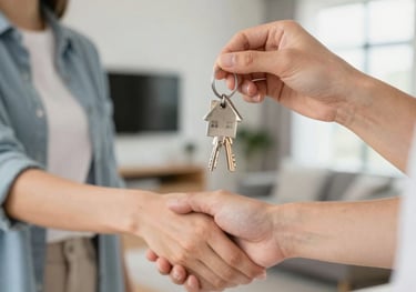 A curved facade covered in white latticework
