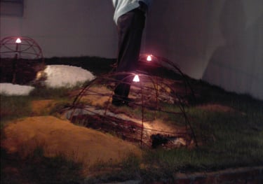 Another installation: Reconstruction of Two Versions of Holes-Goethe Institute in Alexandria 2007