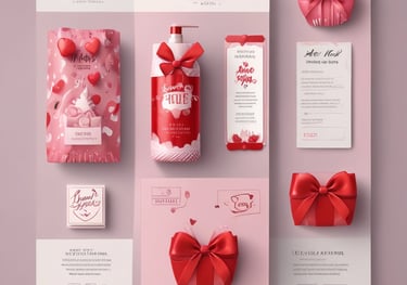 Email from a gift shop showing valentines products