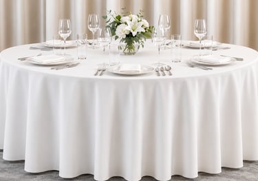 Luxury table linens available in multiple fabrics, sizes, colors, and patterns for worldwide wholesa