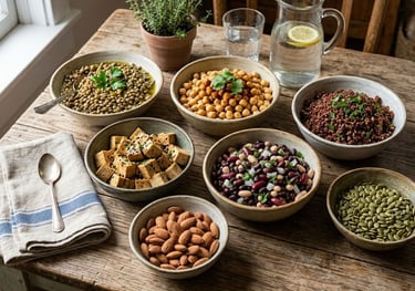 Protein-rich meal supporting muscle recovery after exercise.