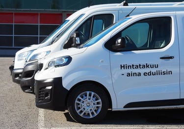 Pakettiautot - Oulun edullisin hintatakuulla