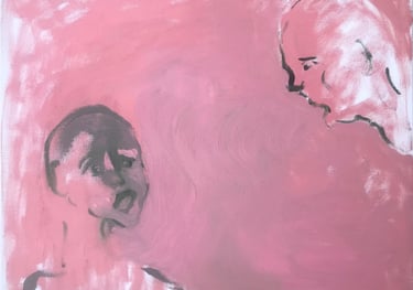 figurative oil painting by Lina Mikuzyte