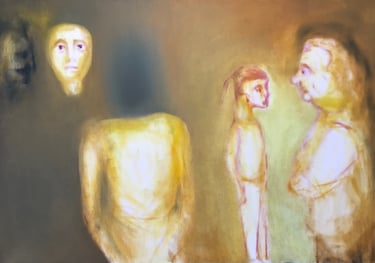 figurative oil painting by Lina Mikuzyte