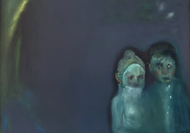 figurative oil painting by Lina Mikuzyte