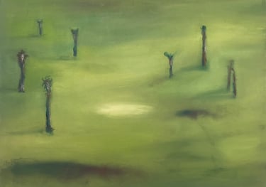 peizažas Lina Mikužytė aliejus ant drobės