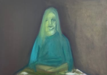 figurative oil painting by Lina Mikuzyte