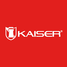 Logotipo oficial de Kaiser, bocinas y electrónica 