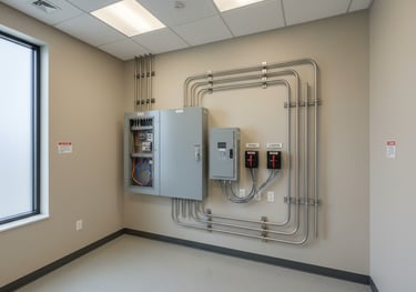 Light commercial panels and power distribution