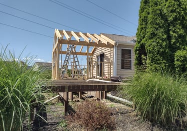 3 season room before remodel in Columbus, Ohio