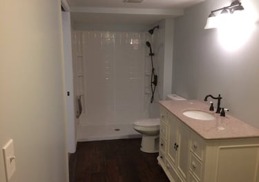 Finished bathroom after remodel in Columbus, Ohio