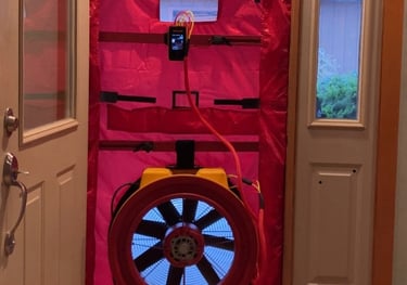 Blower door testing in Detroit Lakes, MN