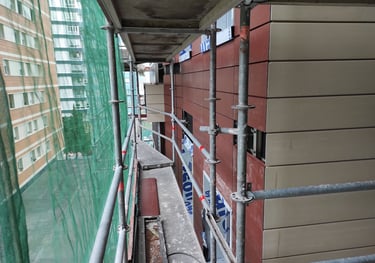 Rehabilitación de fachada con sistema fachada ventilada