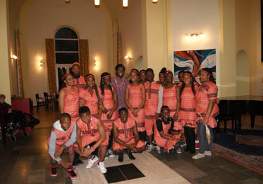 Youth empowerment participants gathered inside church community