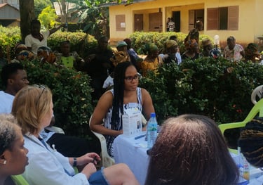 Missionary outreach team providing healthcare support in local community