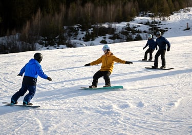 adult snowbaord course in Seefeld