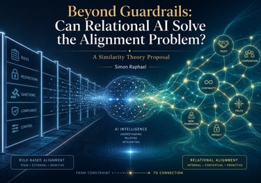 Abstract visualisation of the AI alignment problem