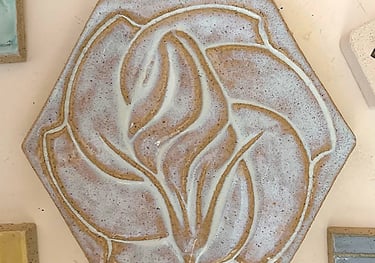 Handmade Art Tile Glazing and Firing