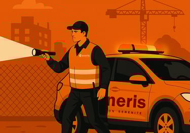 agent de sécurité privée en intervention