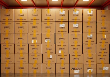 Antalya tır ve kamyon boşaltma hizmeti kapsamında araca düzenli şekilde istiflenmiş ticari koliler