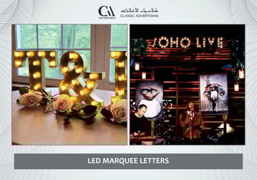 LED Marquee letters