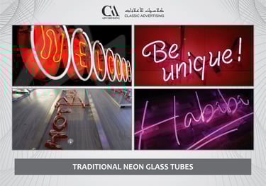 Traditional neon Glass tube